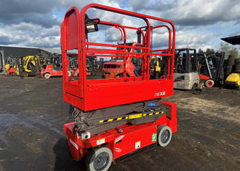 zwyżka nożycowa podnośnik elektryczny MANITOU 78XE jak nowa 133mtg 24V