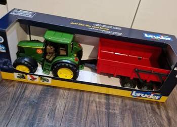 Traktor Ciągnik z naczepą Bruder 1:16