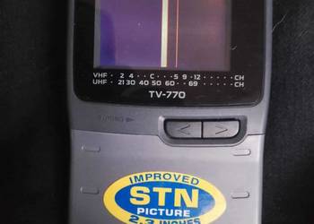 Retro Telewizor Kieszonkowy Przenośny Casio TV-770N
