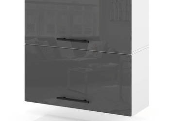 Szafka Kuchenna Wisząca Klapowa Modułowa 60cm Spremium Szary Połysk