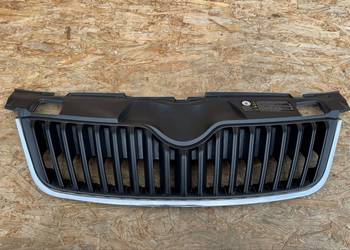 Grill atrapa chłodnicy skoda Fabia 2 II lift 10-14 chrom 5J0853668C