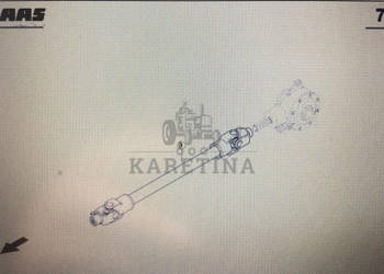 CLAAS 00 0855 872 1/Claas wałek przegubowy/Claas Quadrant 2200 Advantage