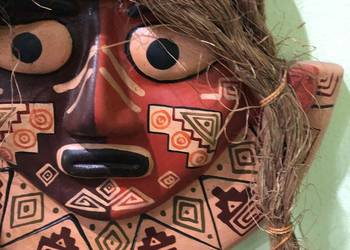 Maska etniczna plemienna Afryka Azja Bali Indonezja Meksyk Peru