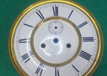Biała tarcza porcelanowa 18,5 cm do zegara linkowego