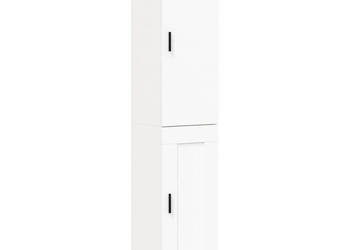 Wysoka szafka biała 345x34x180 cm materiał drewnopochodny WM-3199121