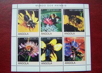 Angola 2000 MNH Fauna Owady Pszczoły