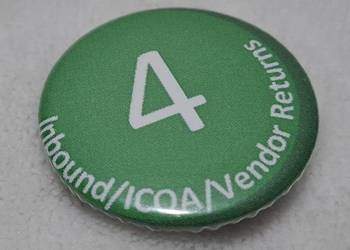 Przypinka, 4, Amazon, Inbound/ICQA/Vendor Returns, 3,2cm, Amazon