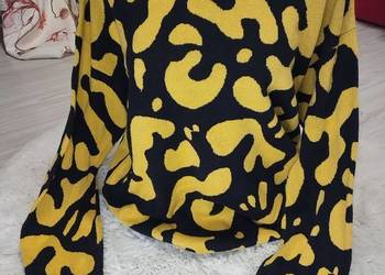 ? Stylowy Sweter ZARA | Abstrakcyjny Wzór | 100% Bawełna