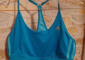 (36/38) (S/M) ADIDAS/ Dwustronny top fitness z Londynu, bokserka sportowa