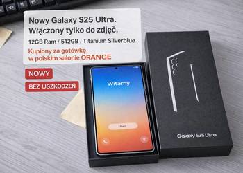 SAMSUNG Galaxy  S25 Ultra 512GB Nowy ! KUPIONY W ORANGE