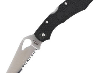 Nóż składany Spyderco Byrd Cara Cara 2 FRN Black, Combination (BY03PSBK2)