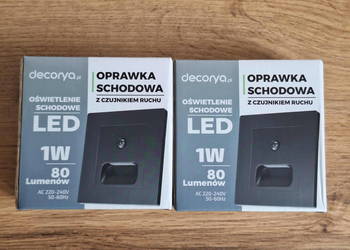 Oprawa Schodowa LED z czujnikiem ruchu i zmierzchu 2 sztuki