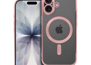 Futerał do iPhone 17 Electro Mag Cover zgodny z MagSafe złoty róż