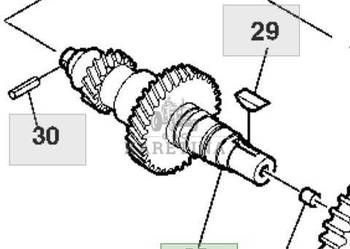 John Deere 9780CTS 9780i CTS 9780HM 2005rok Wał Zębaty Wejściowy Skrzyni B…