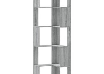 5-poziomowy regał na książki szary dąb sonoma 50x50x179 cm WM-852587