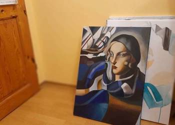 Obraz - Kobieta z Łódkami- Tamara Łempicka