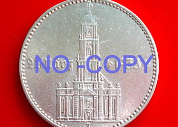 2 Marki 1934 - J -  Niemcy - Kościół - Data - Srebro