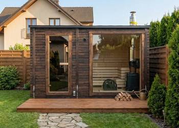 Sauna Ogrodowa LOFT OD RĘKI 4 m PANORAMA