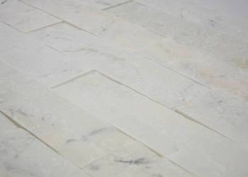 Kamień Elewacyjny Dekoracyjny Na Ścianę Marmur Total White Mat 30×7,5×1,5cm
