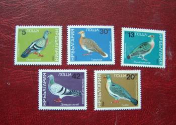 Bułgaria 1984 MNH Mi. 3273/77 Fauna Ptaki Gołębie