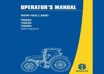 New Holland T6020 T6040 T6060 ELITE instrukcja obsługi