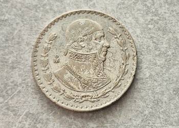 448) MEKSYK srebro - 1 Peso - 1963 r.