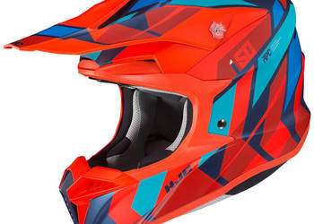 Offroadowy kask cross atv enduro HJC i50 Vanish Pomarańczowy