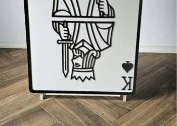 Dekoracja ścienna XXL Karta do Gry 80×57 cm