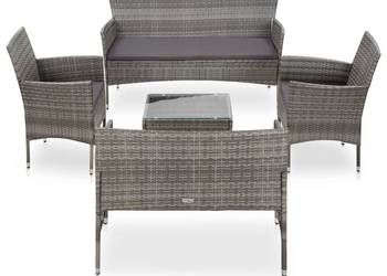 vidaXL 5-cz. zestaw wypoczynkowy do ogrodu, poduszki(SKU:45894)