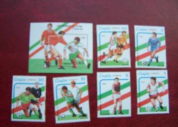 Kuba 1989 MNH Mi. 3271/76 Sport Piłka nożna  MŚ Italia 90