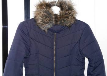 H&M taliowana kurtka futerko 152