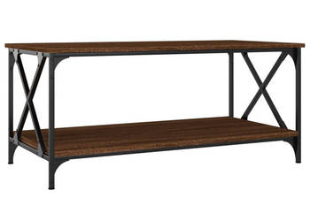 Stolik kawowy brązowy dąb 100x50x45 cm WM-823311
