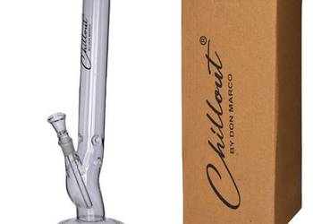 Bongo Lodowe Fajka Wodna Szklana Duże 45 cm Bonio ze Szkła Chillout