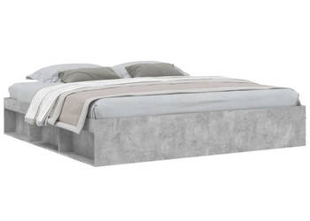 Rama łóżka szarość betonu 200x200 cm WM-3203890