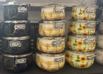 139 zł Garnki emaliowane  4 sztuki Edenberg różne wzory