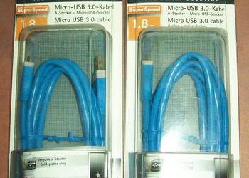 KABEL MICRO USB 3.0 TYP A - TYP MICRO B 1,8m HAMA 2szt.