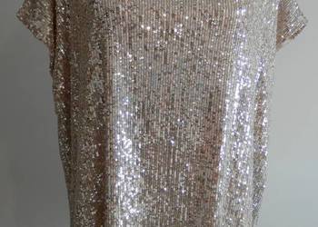 Bluzka Cekinowa Luźny Fason Wieczorowa Balowa Imprezowa New Look XXL