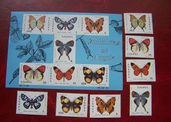 Angola 1981 MNH Mi 663/69 Fauna Owady Motyle  a