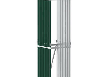 Stojak na drewno zielony 40x45x170 cm stal galwanizowana WM-364538