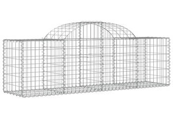 Kosze gabionowe 14 szt 200x50x60/80 cm galwanizowane żelazo WM-3146290