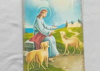 Pocztówka wielkanocna z Barankiem, początek lat 90-ych.