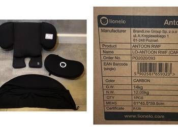 Fotelik samochodowy 0-18kg z bazą ISOFIX regulowany Lionelo Antoon RWF
