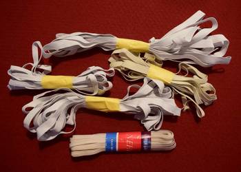 Gumki ,taśmy elastyczne , bieliźniane - 30 metrów ,nowe