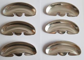 Stare, sygnowane paterki / tacki na kości i ości, NS WMF, Alpacca