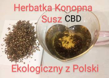 Herbata Konopna Susz Konopny 100%NATURA CBD 100g Stres Lęk Sen