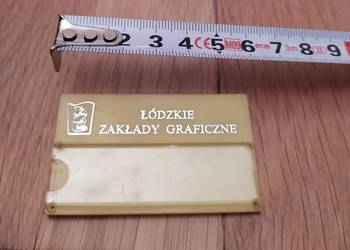 83. PLAKIETKA ŁÓDZKIE ZAKŁADY GRAFICZNE Z PRLu