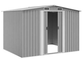 vidaXL Szopa ogrodowa, metal, zieleń,(SKU:42907)