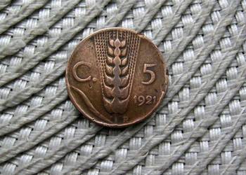 Włochy 5 Centesimi 1921r