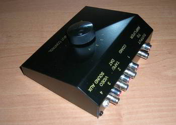 mikser - switch audio 4 wejscia stereo