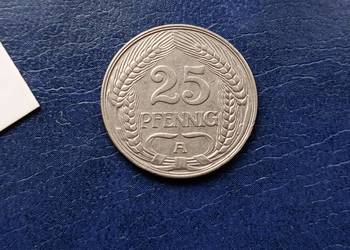 Stare monety 25 pfennig 1910 A Niemcy Stare monety 25 pfennig 1910 A Niemcy
